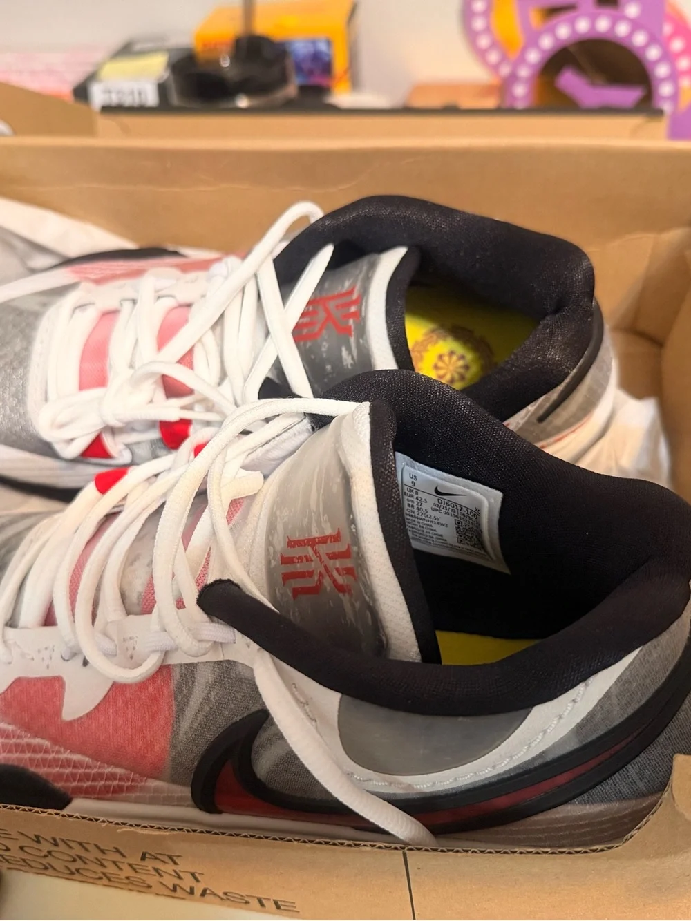 Nike Kids White, Pink and Black Sneakers